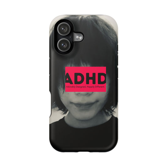 Impact resistant phone case strong enough for ADHD (Over-Focus Pink)