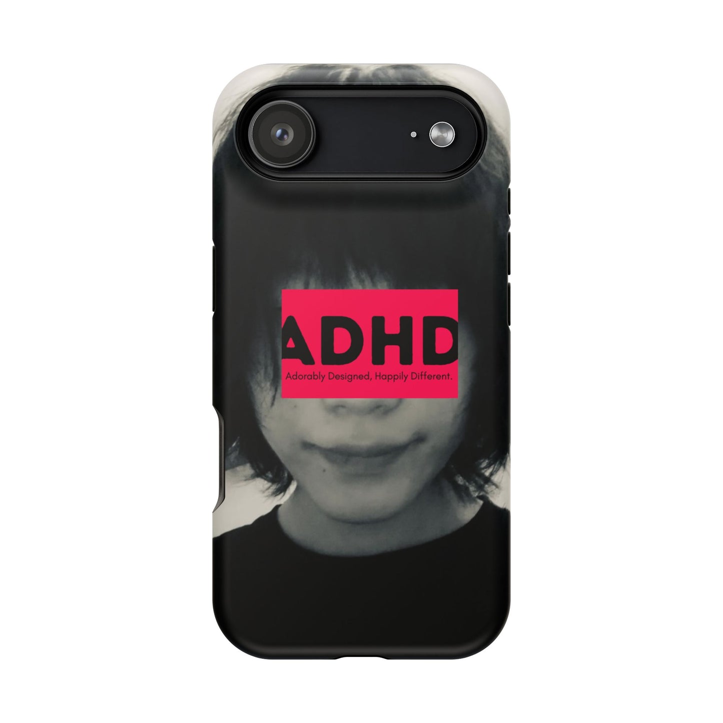 Impact resistant phone case strong enough for ADHD (Over-Focus Pink)