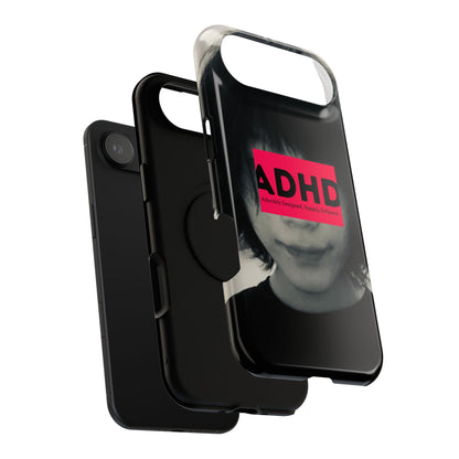 Impact resistant phone case strong enough for ADHD (Over-Focus Pink)