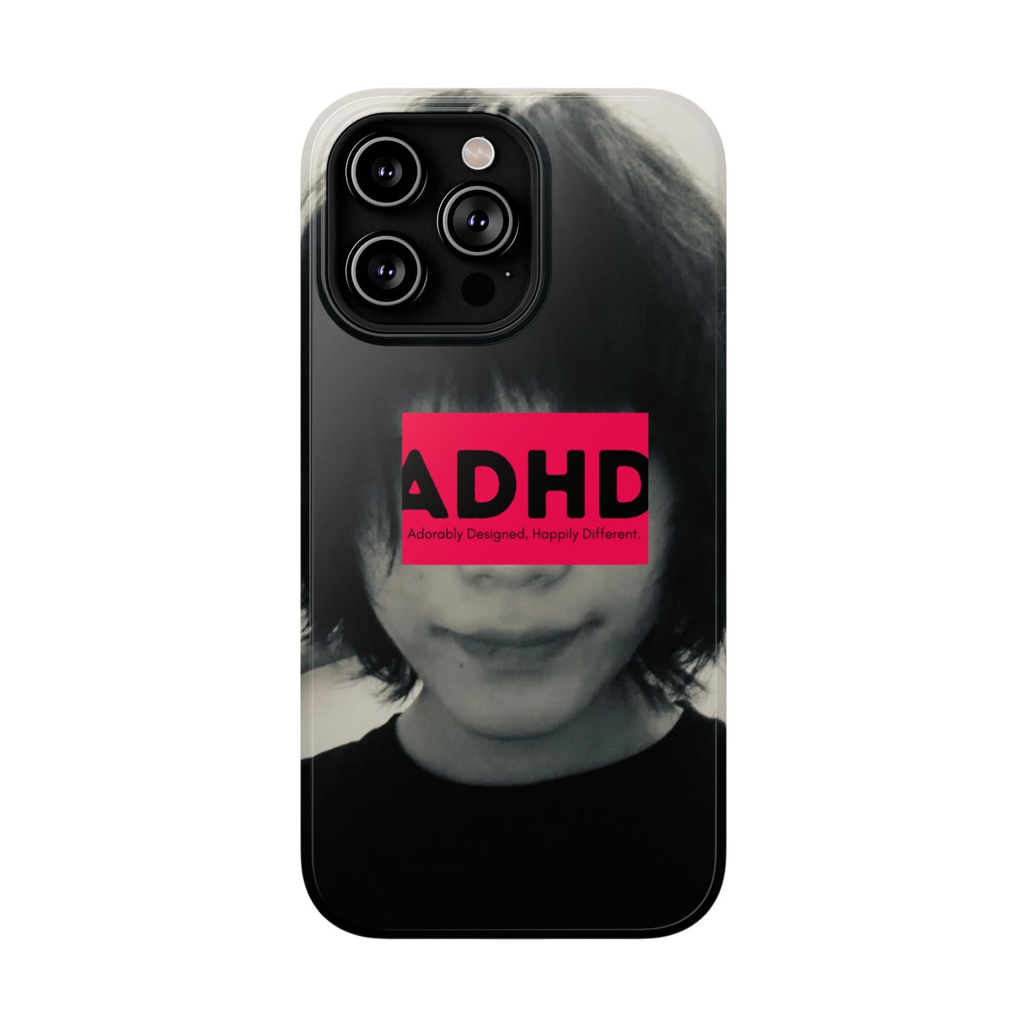 Impact resistant phone case strong enough for ADHD (Over-Focus Pink)
