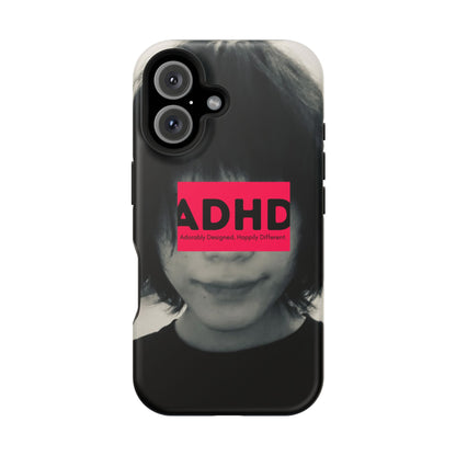 Impact resistant phone case strong enough for ADHD (Over-Focus Pink)