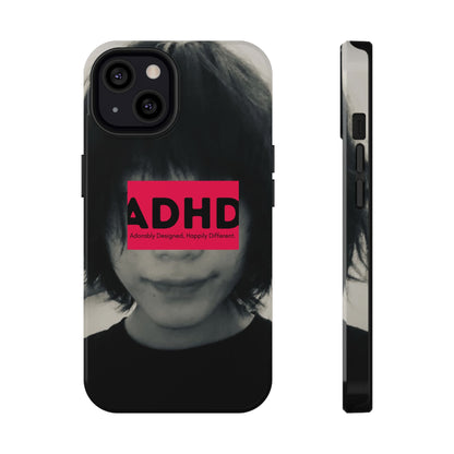 Impact resistant phone case strong enough for ADHD (Over-Focus Pink)