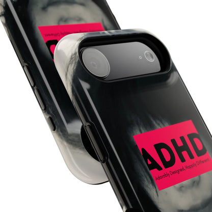 Impact resistant phone case strong enough for ADHD (Over-Focus Pink)