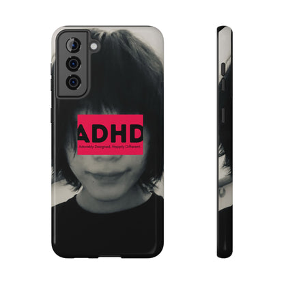 Impact resistant phone case strong enough for ADHD (Over-Focus Pink)