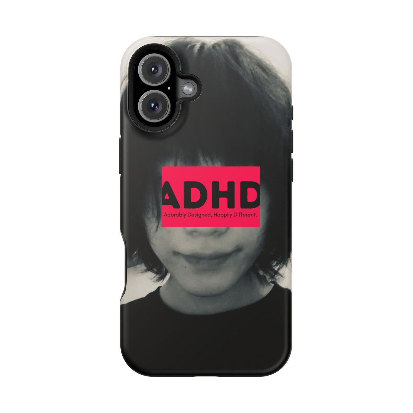 Impact resistant phone case strong enough for ADHD (Over-Focus Pink)