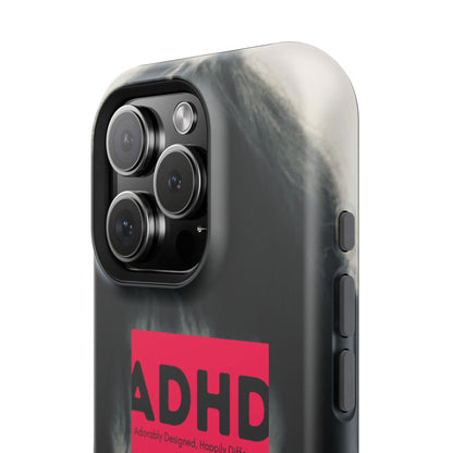 Impact resistant phone case strong enough for ADHD (Over-Focus Pink)