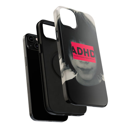 Impact resistant phone case strong enough for ADHD (Over-Focus Pink)