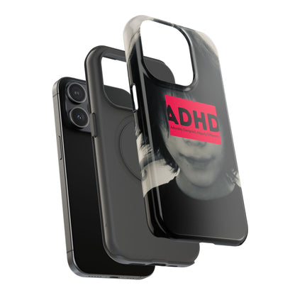 Impact resistant phone case strong enough for ADHD (Over-Focus Pink)