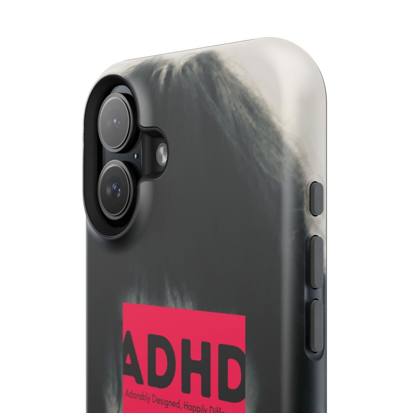 Impact resistant phone case strong enough for ADHD (Over-Focus Pink)