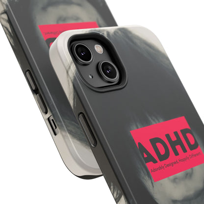 Impact resistant phone case strong enough for ADHD (Over-Focus Pink)