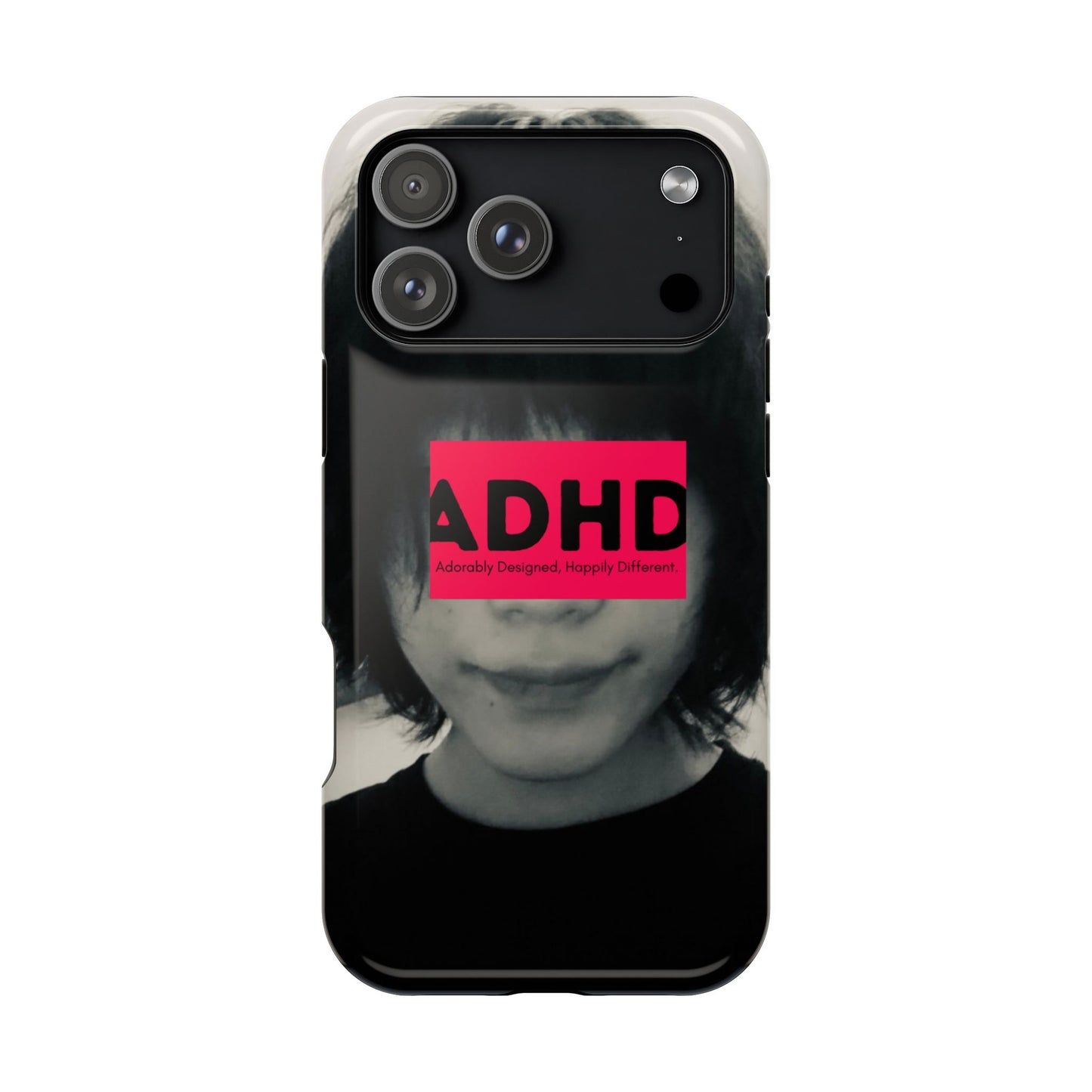 Impact resistant phone case strong enough for ADHD (Over-Focus Pink)