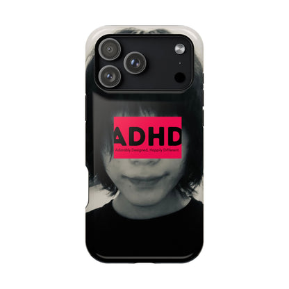 Impact resistant phone case strong enough for ADHD (Over-Focus Pink)