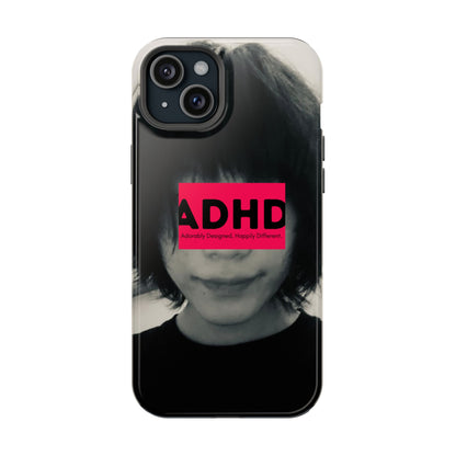 Impact resistant phone case strong enough for ADHD (Over-Focus Pink)