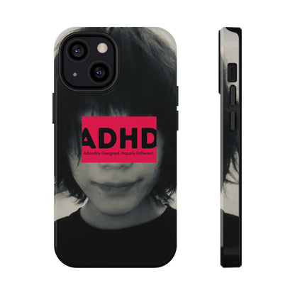 Impact resistant phone case strong enough for ADHD (Over-Focus Pink)