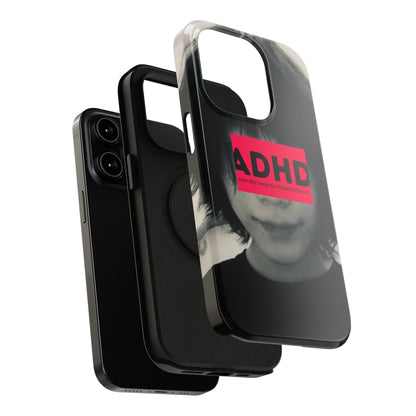 Impact resistant phone case strong enough for ADHD (Over-Focus Pink)