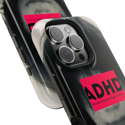 Impact resistant phone case strong enough for ADHD (Over-Focus Pink)