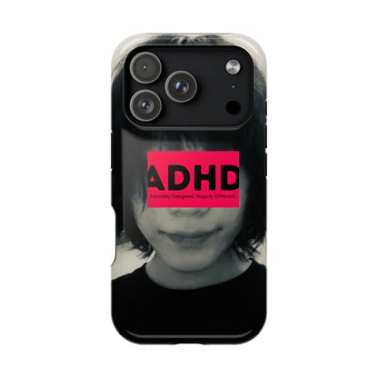 Impact resistant phone case strong enough for ADHD (Over-Focus Pink)