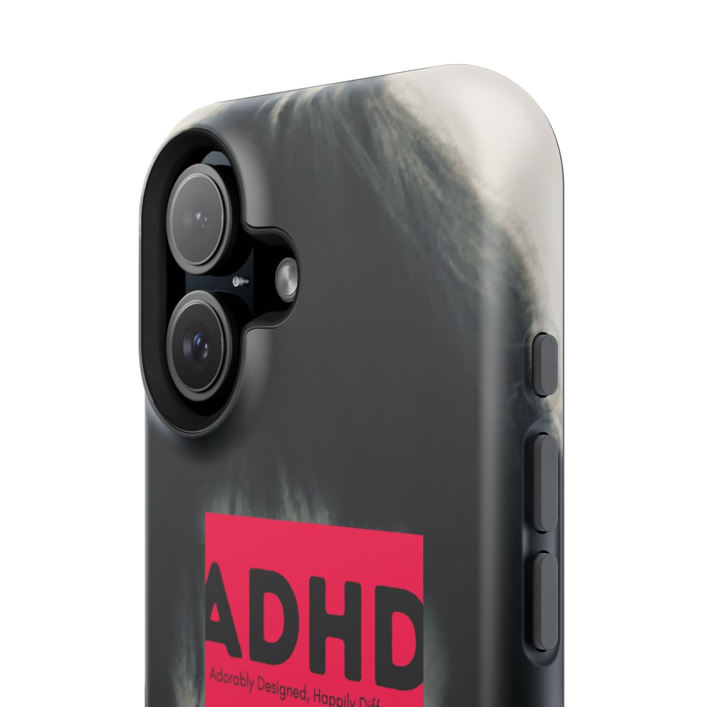 Impact resistant phone case strong enough for ADHD (Over-Focus Pink)