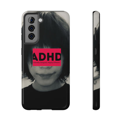 Impact resistant phone case strong enough for ADHD (Over-Focus Pink)