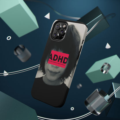 Impact resistant phone case strong enough for ADHD (Over-Focus Pink)