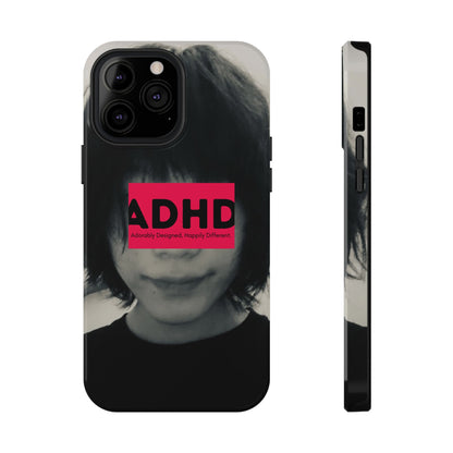 Impact resistant phone case strong enough for ADHD (Over-Focus Pink)