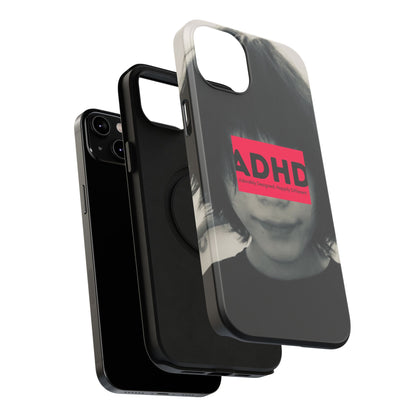 Impact resistant phone case strong enough for ADHD (Over-Focus Pink)