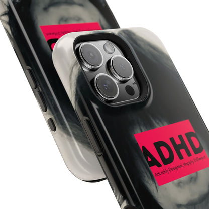 Impact resistant phone case strong enough for ADHD (Over-Focus Pink)