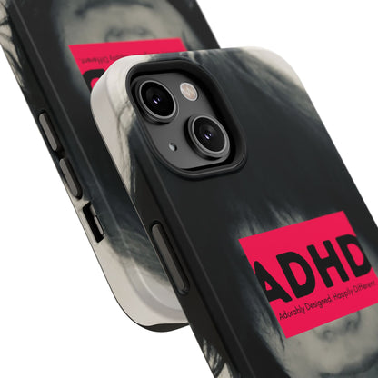 Impact resistant phone case strong enough for ADHD (Over-Focus Pink)