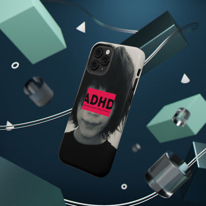 Impact resistant phone case strong enough for ADHD (Over-Focus Pink)