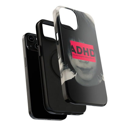 Impact resistant phone case strong enough for ADHD (Over-Focus Pink)