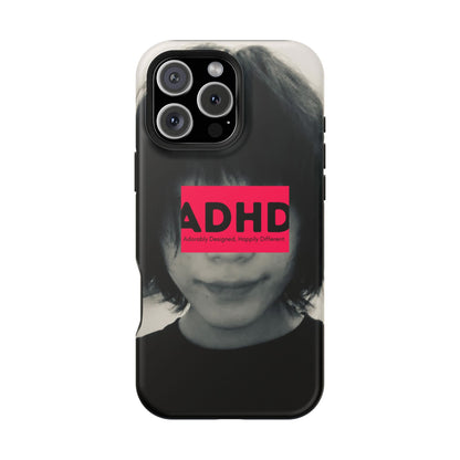 Impact resistant phone case strong enough for ADHD (Over-Focus Pink)