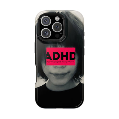 Impact resistant phone case strong enough for ADHD (Over-Focus Pink)
