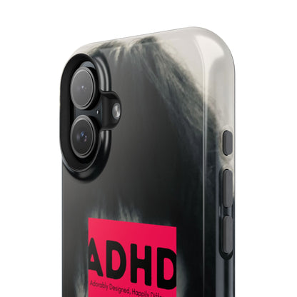 Impact resistant phone case strong enough for ADHD (Over-Focus Pink)