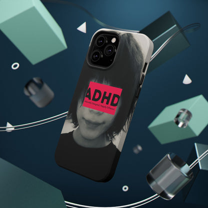 Impact resistant phone case strong enough for ADHD (Over-Focus Pink)
