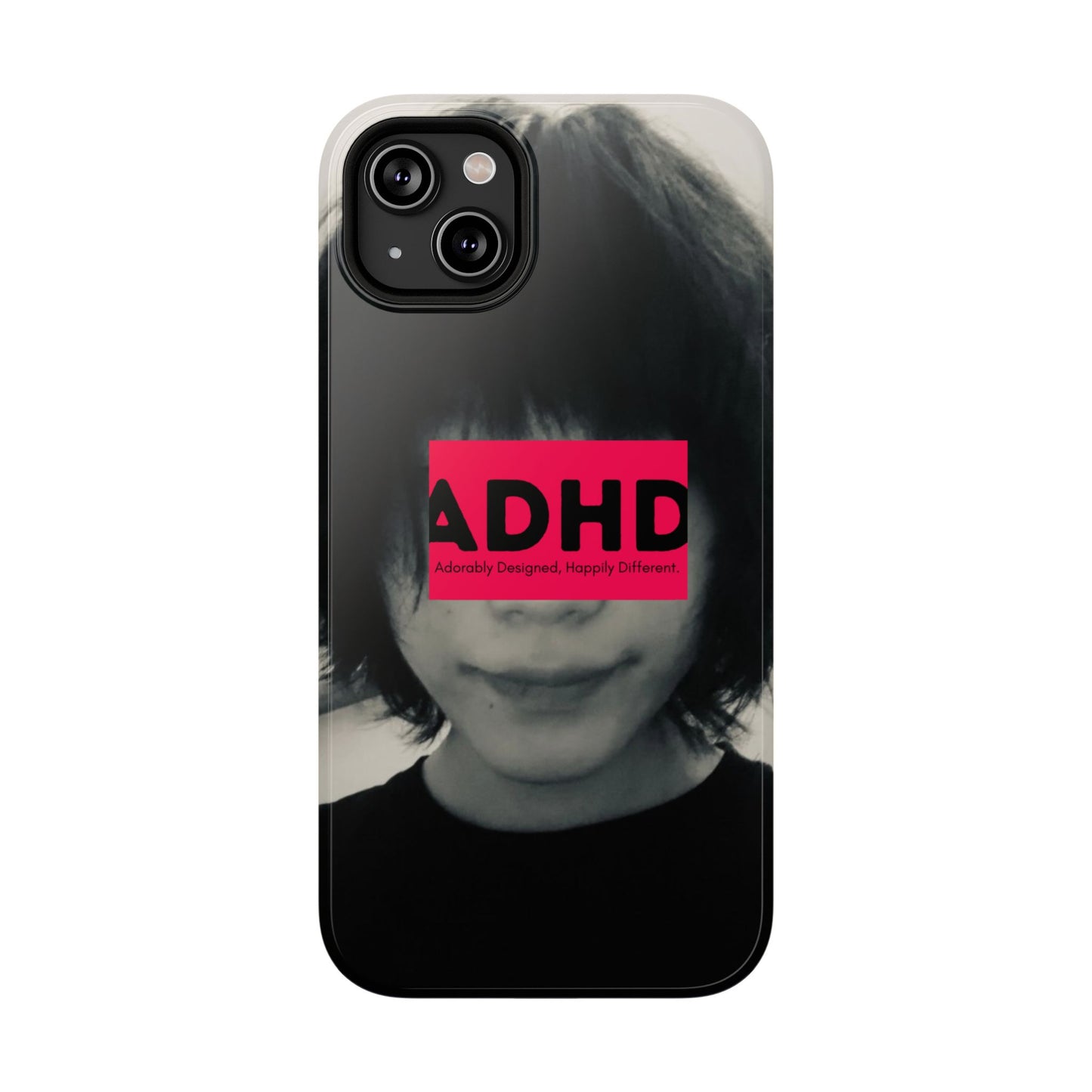 Impact resistant phone case strong enough for ADHD (Over-Focus Pink)