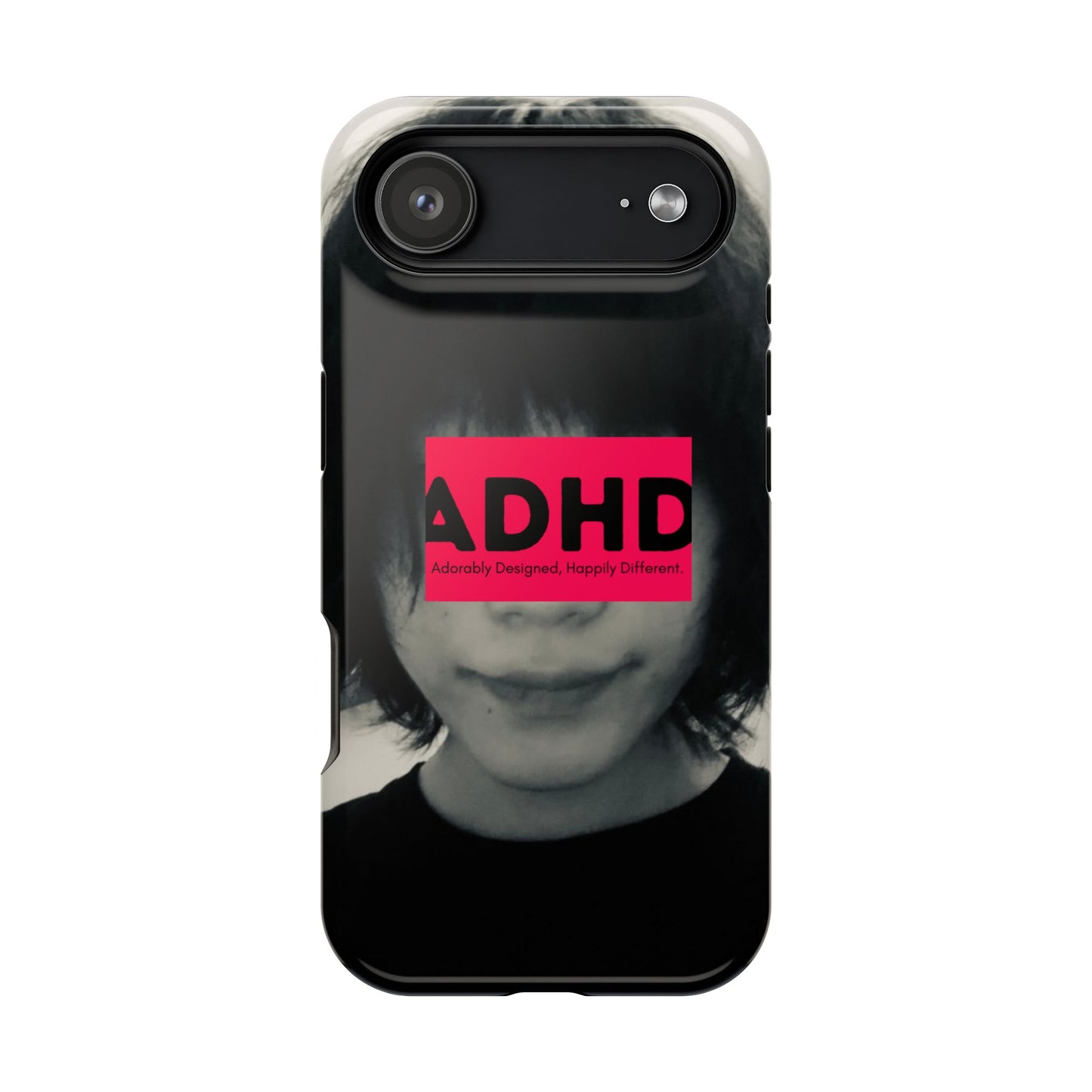 Impact resistant phone case strong enough for ADHD (Over-Focus Pink)