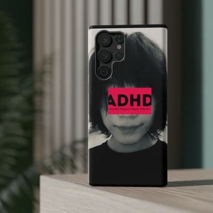 Impact resistant phone case strong enough for ADHD (Over-Focus Pink)