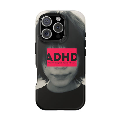Impact resistant phone case strong enough for ADHD (Over-Focus Pink)