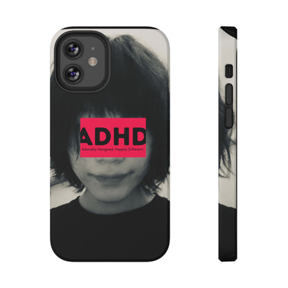 Impact resistant phone case strong enough for ADHD (Over-Focus Pink)