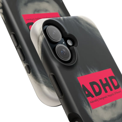 Impact resistant phone case strong enough for ADHD (Over-Focus Pink)