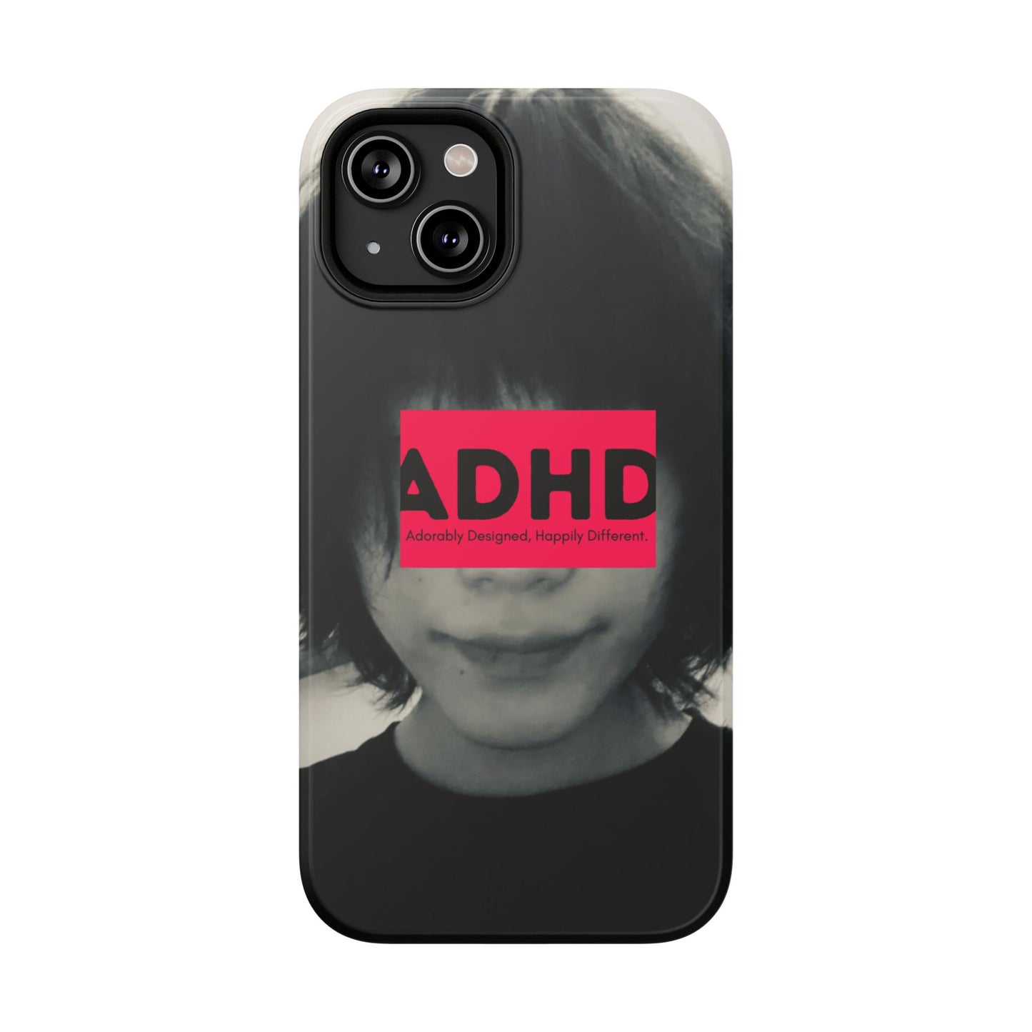 Impact resistant phone case strong enough for ADHD (Over-Focus Pink)