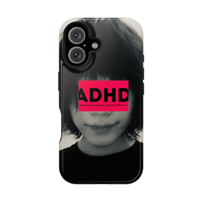 Impact resistant phone case strong enough for ADHD (Over-Focus Pink)
