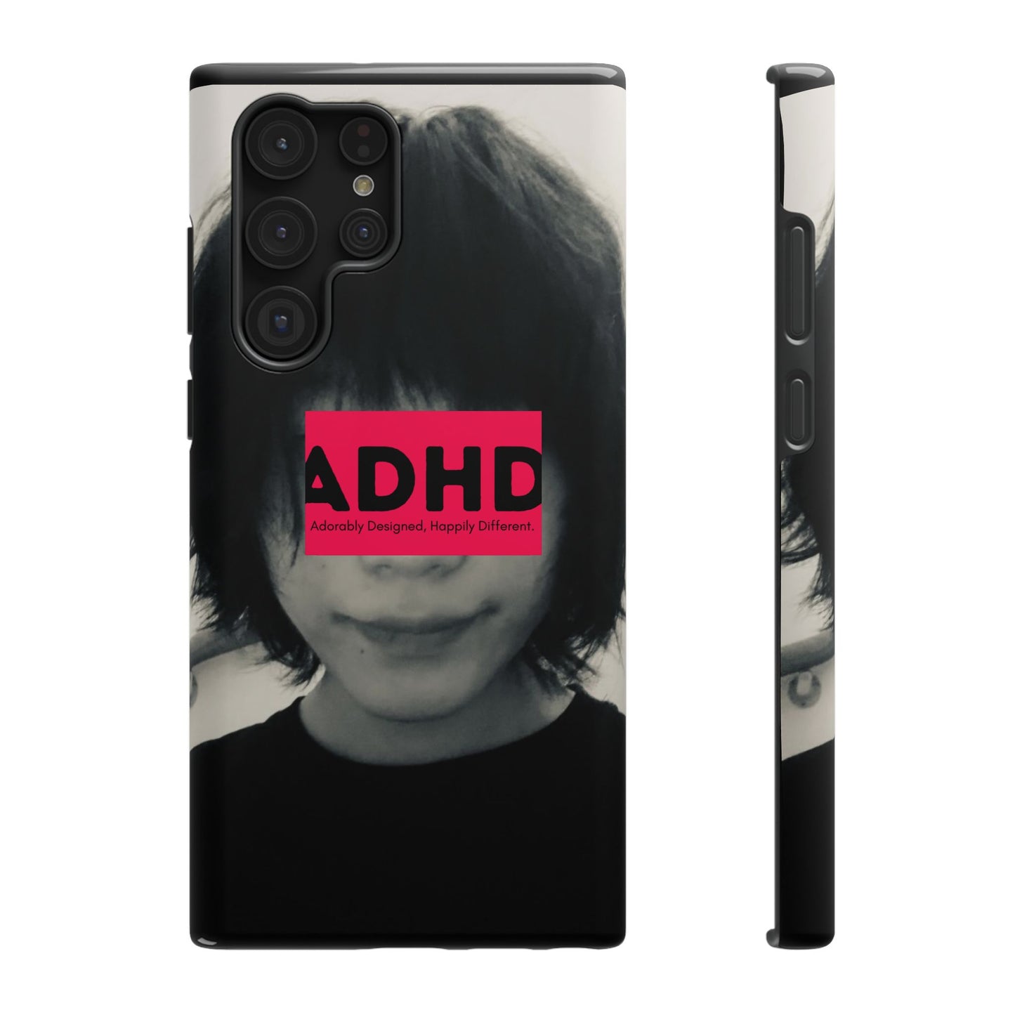 Impact resistant phone case strong enough for ADHD (Over-Focus Pink)