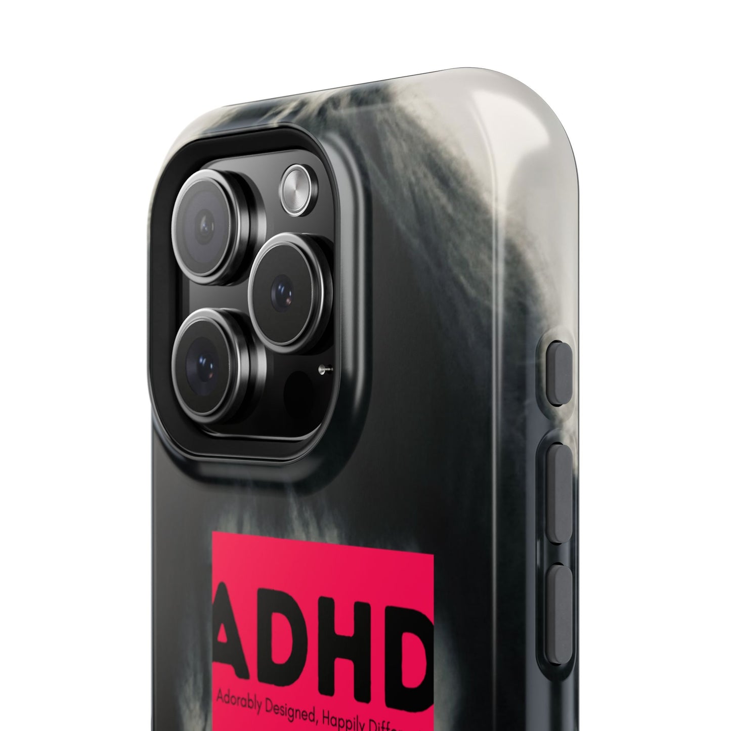 Impact resistant phone case strong enough for ADHD (Over-Focus Pink)