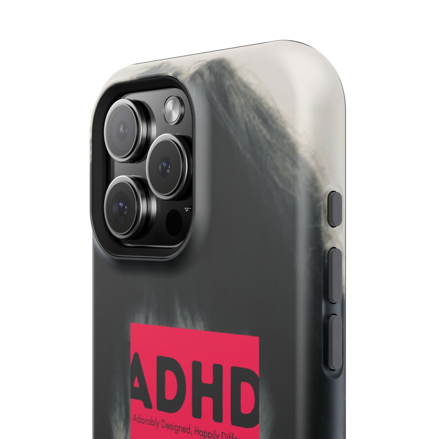 Impact resistant phone case strong enough for ADHD (Over-Focus Pink)