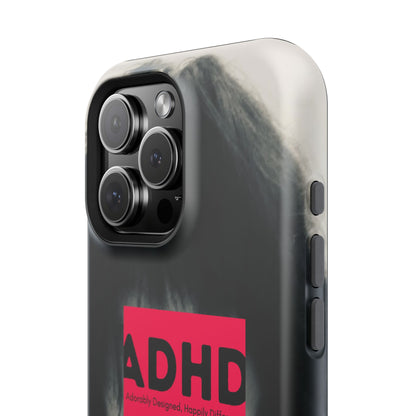 Impact resistant phone case strong enough for ADHD (Over-Focus Pink)