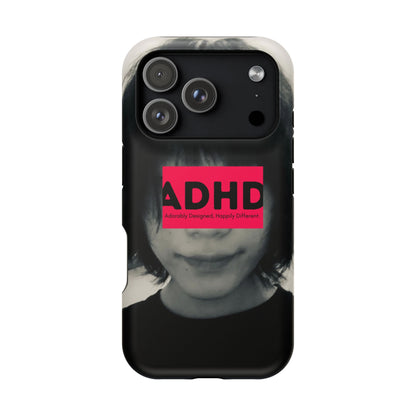 Impact resistant phone case strong enough for ADHD (Over-Focus Pink)