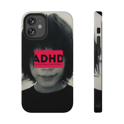 Impact resistant phone case strong enough for ADHD (Over-Focus Pink)