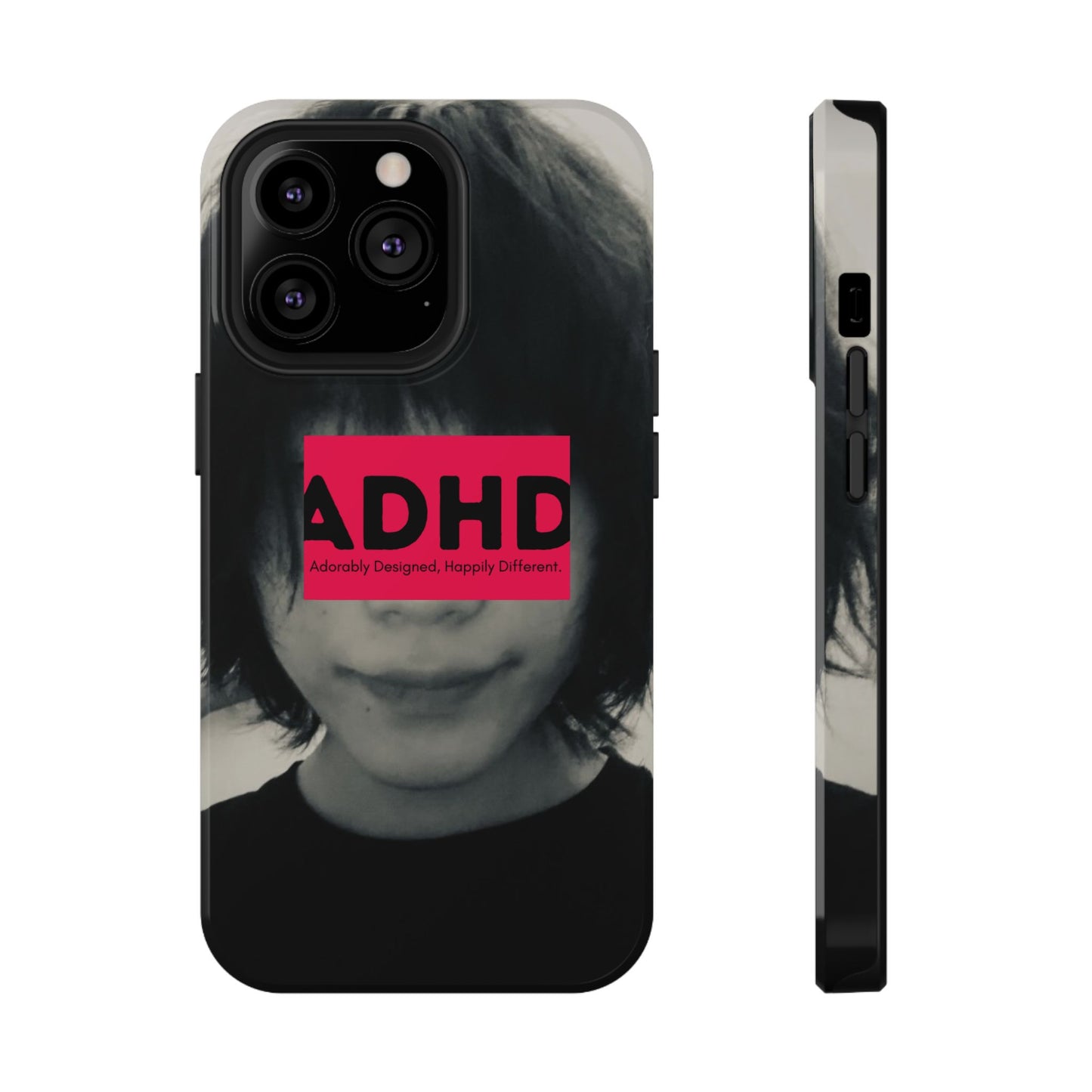Impact resistant phone case strong enough for ADHD (Over-Focus Pink)