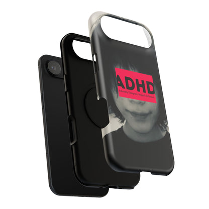 Impact resistant phone case strong enough for ADHD (Over-Focus Pink)